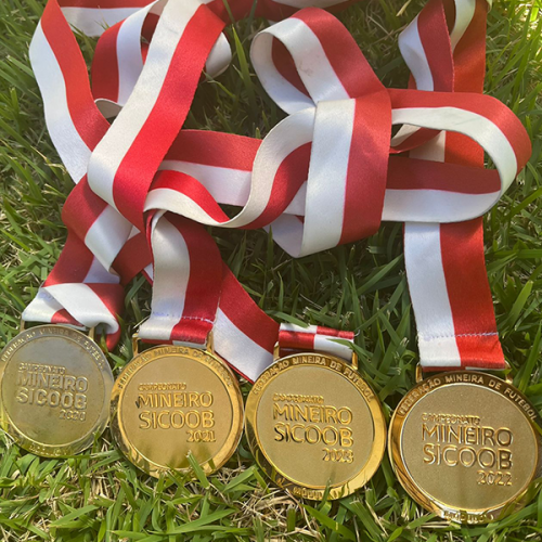 Medalhas tri campeão Mineiro 2020 2021 e 2022.