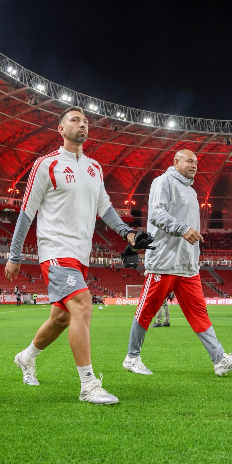 Treinadores de goleiros Rogério Maia e Ediardo Melgarejo